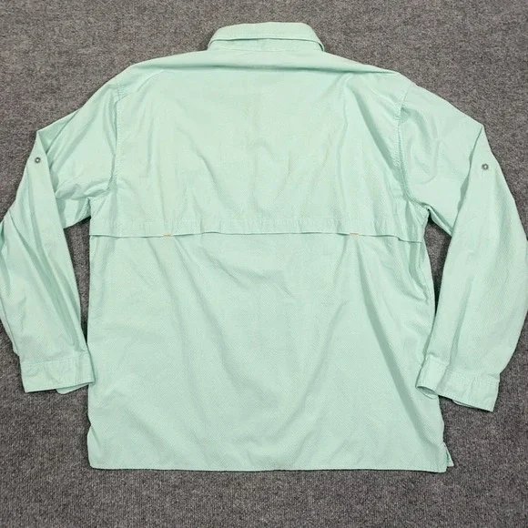 Orvis Shirt Men XL Open Air Caster UPF Vented Fishing Performance Seersucker - Picture 3 of 15
